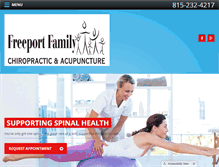 Tablet Screenshot of freeportfamilychiro.com